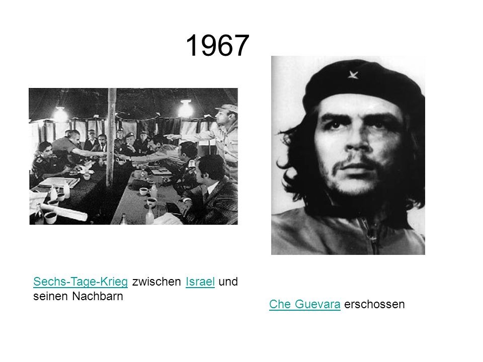1967 Sechs-Tage-Krieg zwischen Israel und seinen Nachbarn