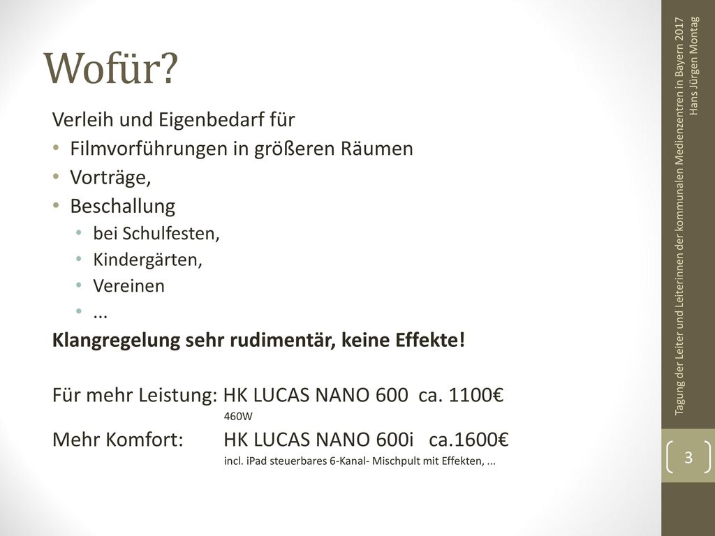 Wofür Verleih und Eigenbedarf für Filmvorführungen in größeren Räumen