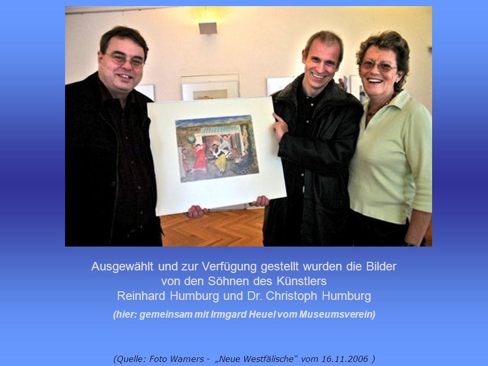 (hier: gemeinsam mit Irmgard Heuel vom Museumsverein)