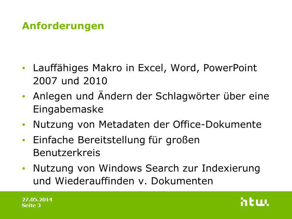 Lauffähiges Makro in Excel, Word, PowerPoint 2007 und 2010