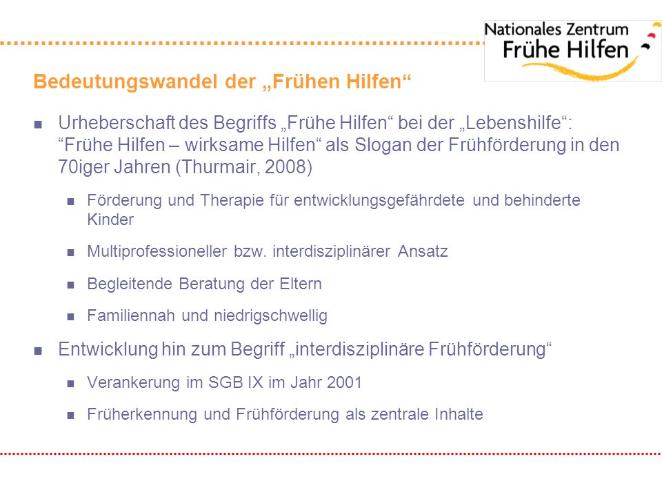 Bedeutungswandel der „Frühen Hilfen