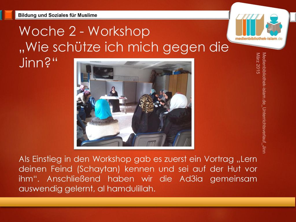 Woche 2 - Workshop „Wie schütze ich mich gegen die Jinn