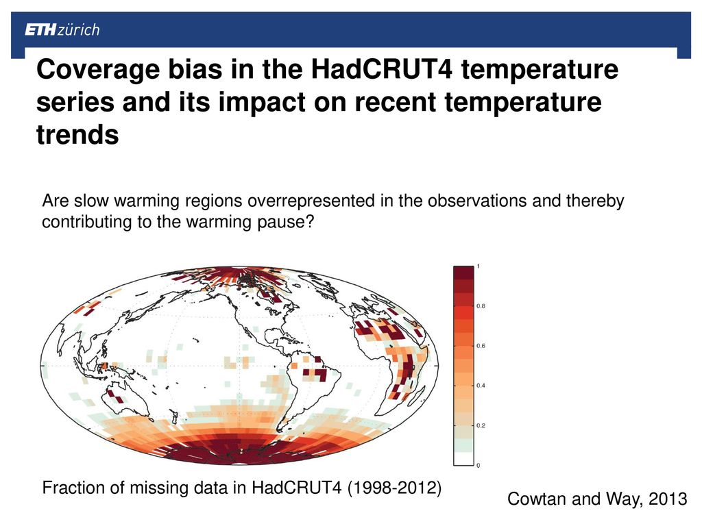 Coverage bias in the HadCRUT4 temperature series and its impact on recent temperature trends
