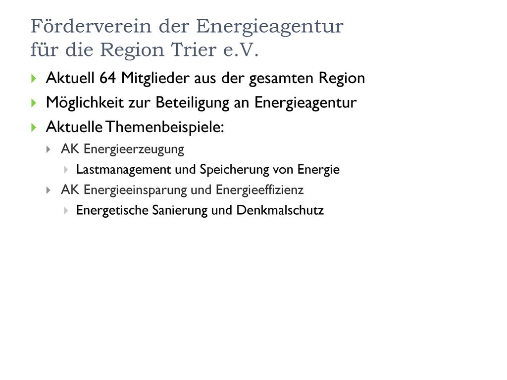 Förderverein der Energieagentur für die Region Trier e.V.