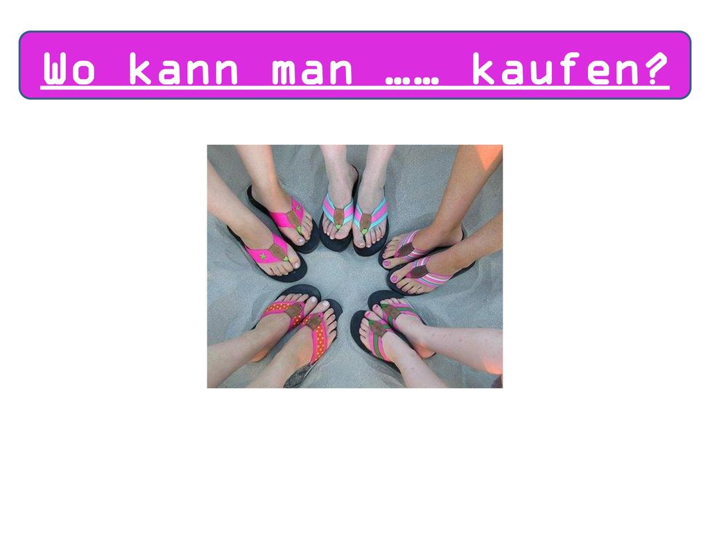 MUST be able to recognise shops in German ppt herunterladen