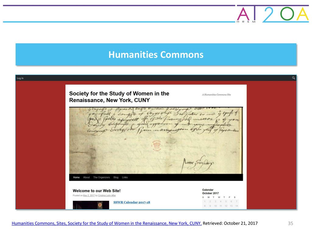 Humanities Commons Humanities Commons, Sites, Society for the Study of Women in the Renaissance, New York, CUNY.