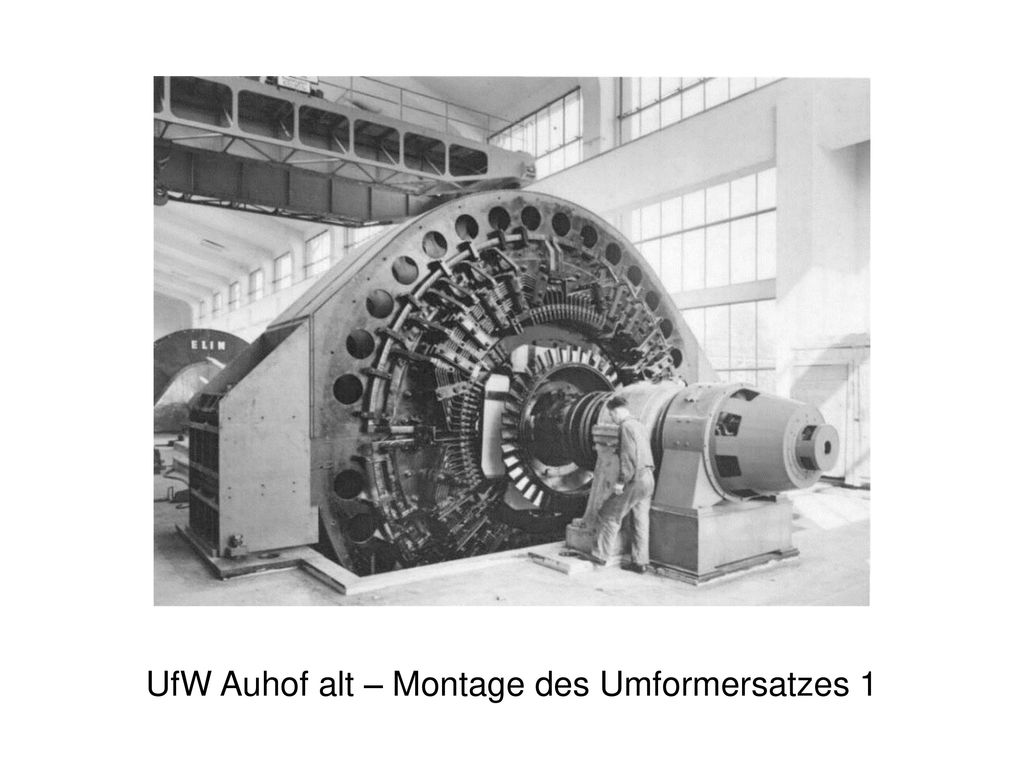 UfW Auhof alt – Montage des Umformersatzes 1