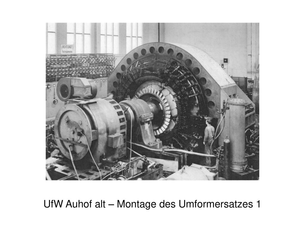 UfW Auhof alt – Montage des Umformersatzes 1