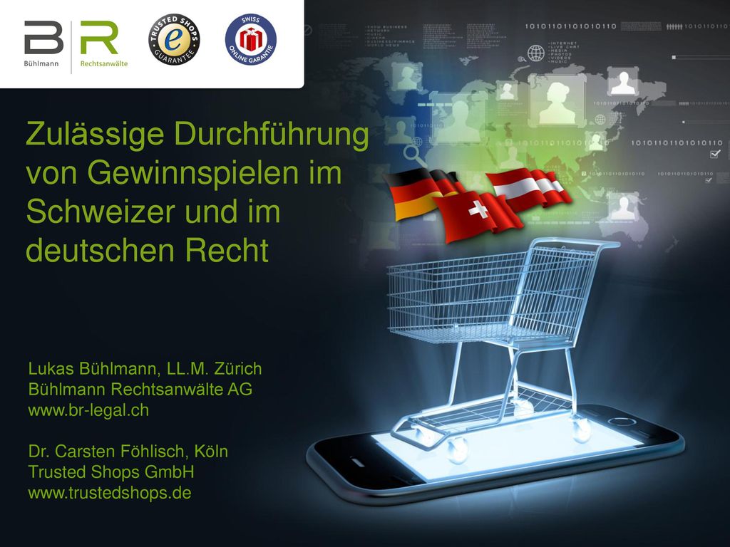 Zulässige Durchführung von Gewinnspielen im Schweizer und im deutschen Recht