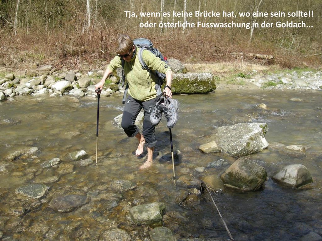 Tja, wenn es keine Brücke hat, wo eine sein sollte!!