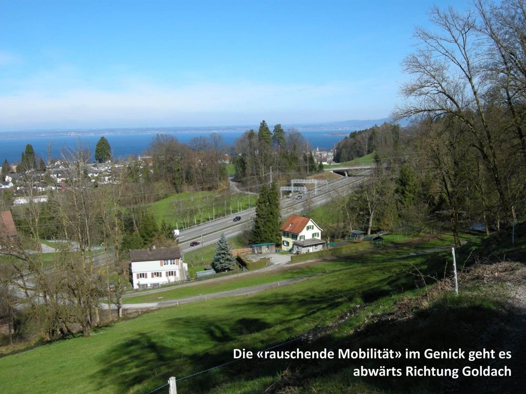 Die «rauschende Mobilität» im Genick geht es abwärts Richtung Goldach