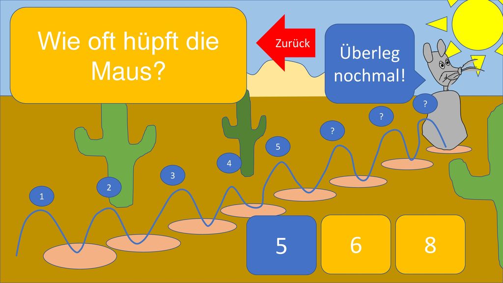 Wie oft hüpft die Maus Zurück Überleg nochmal!