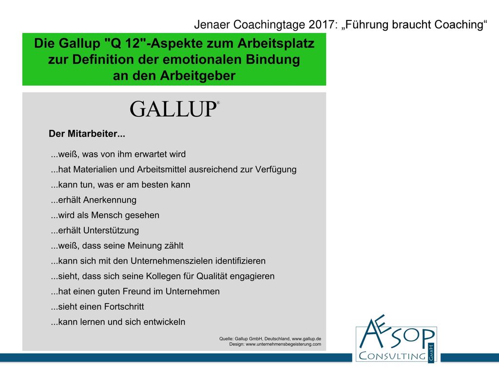 Jenaer Coachingtage 2017: „Führung braucht Coaching