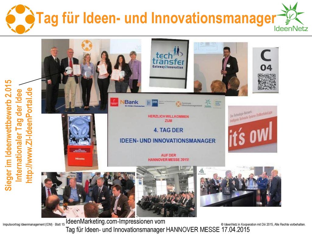 Tag für Ideen- und Innovationsmanager