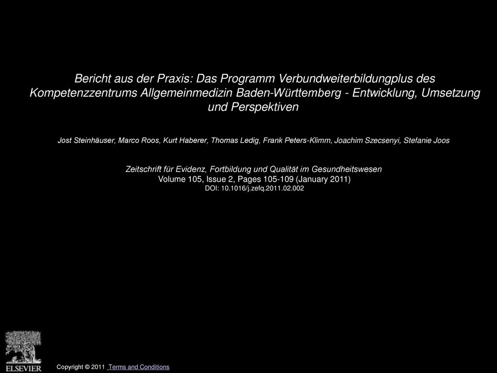 Bericht aus der Praxis: Das Programm Verbundweiterbildungplus des Kompetenzzentrums Allgemeinmedizin Baden-Württemberg - Entwicklung, Umsetzung und Perspektiven
