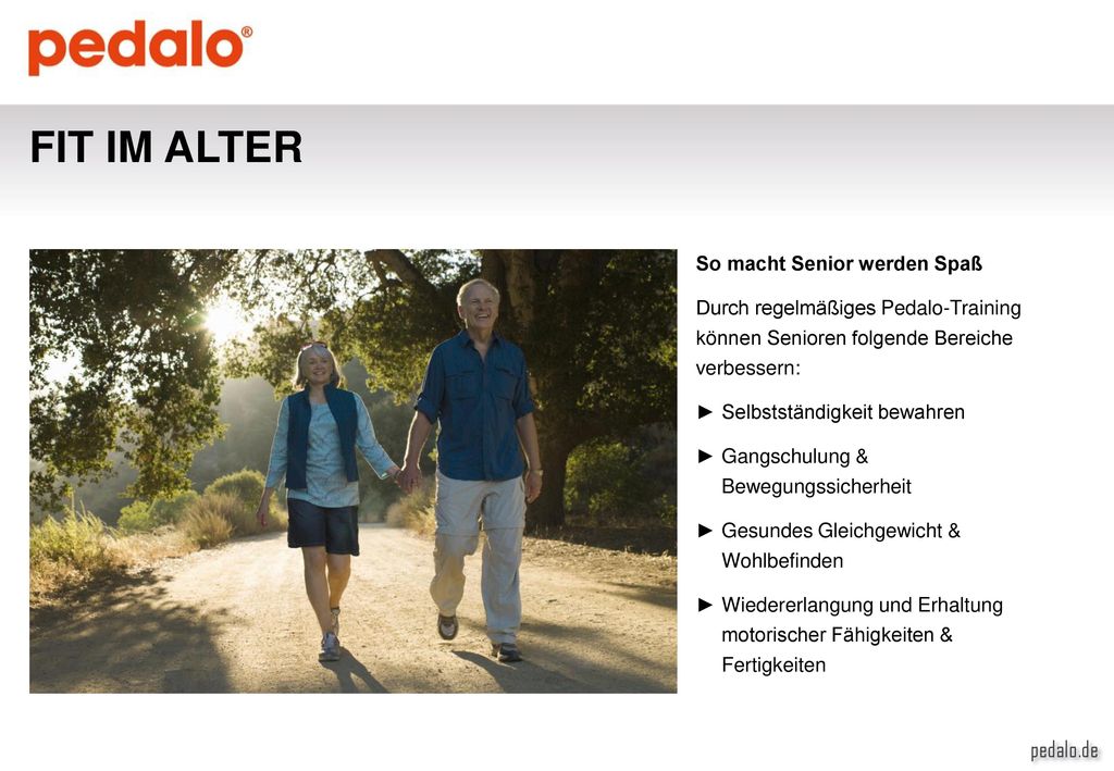 FIT IM ALTER pedalo.de So macht Senior werden Spaß