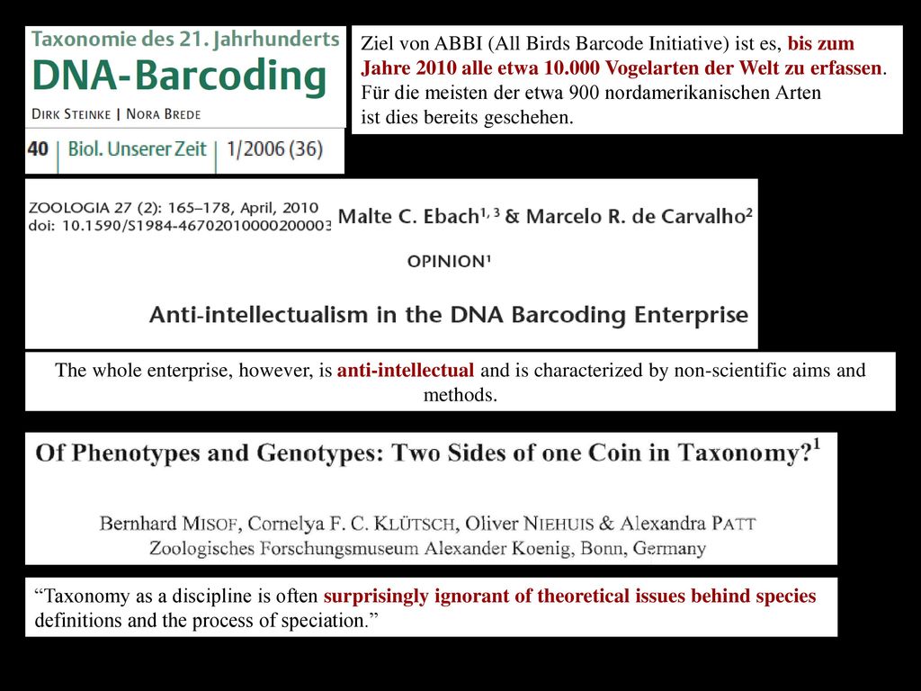 Ziel von ABBI (All Birds Barcode Initiative) ist es, bis zum