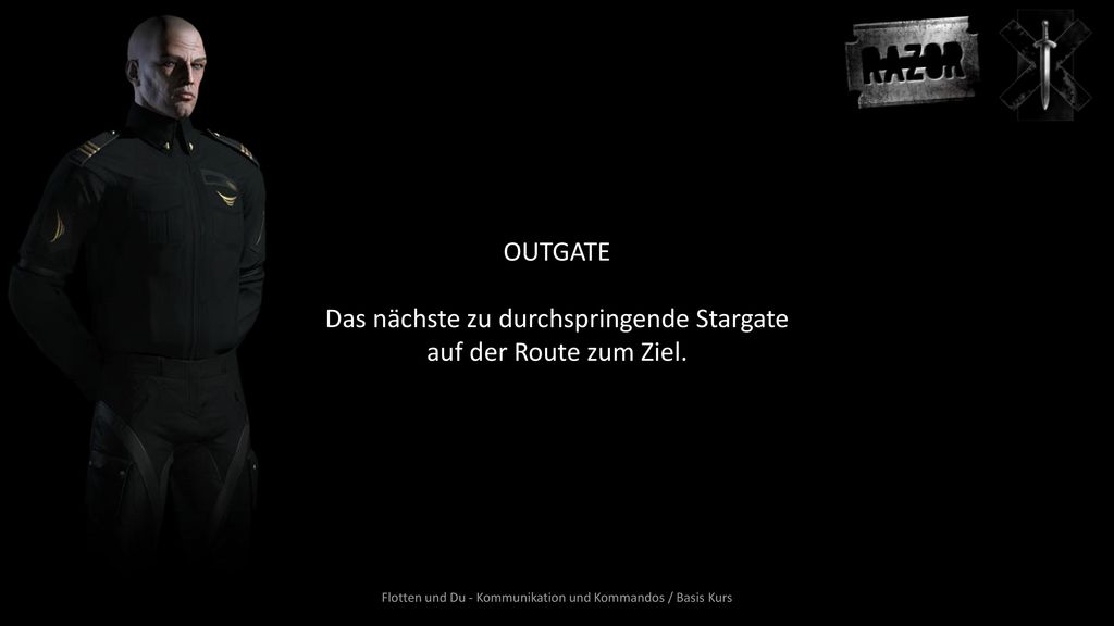 Das nächste zu durchspringende Stargate auf der Route zum Ziel.
