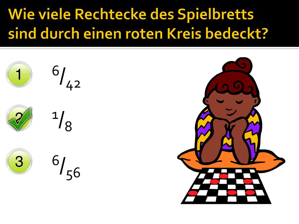 Wie viele Rechtecke des Spielbretts sind durch einen roten Kreis bedeckt