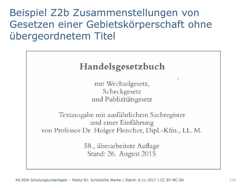 Beispiel Z2b Zusammenstellungen von Gesetzen einer Gebietskörperschaft ohne übergeordnetem Titel