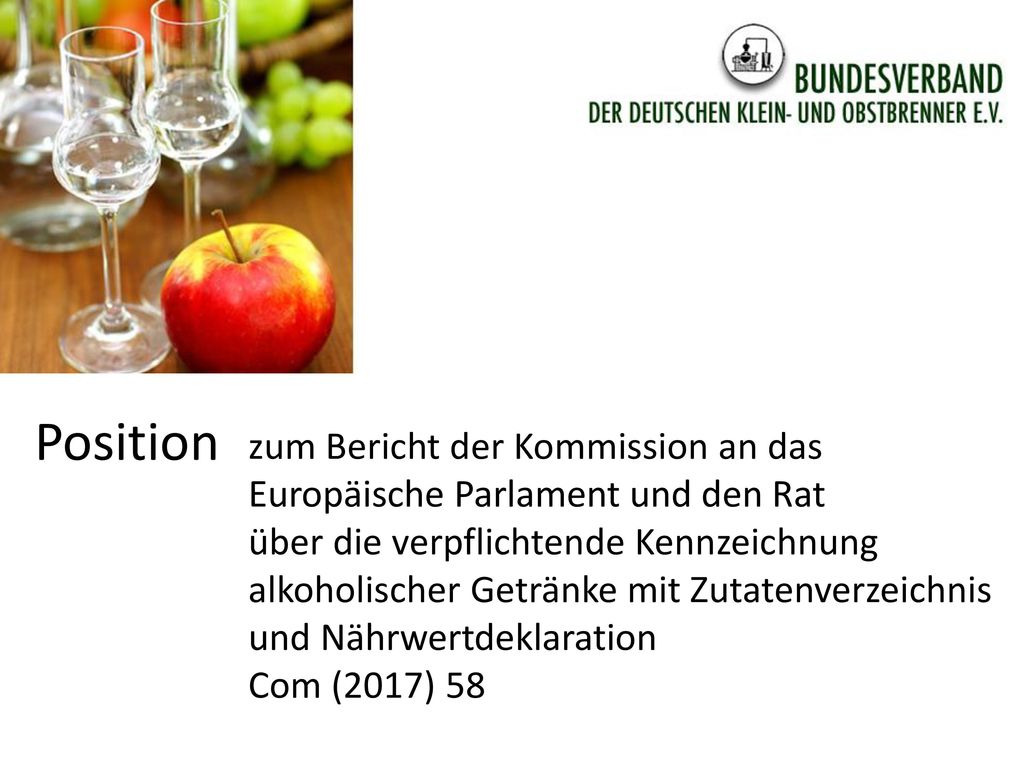 Position zum Bericht der Kommission an das Europäische Parlament und den Rat.