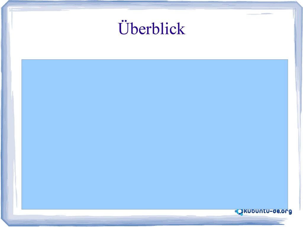 Überblick Portal Forum Wiki Mailingliste IRC Soziale Netzwerke