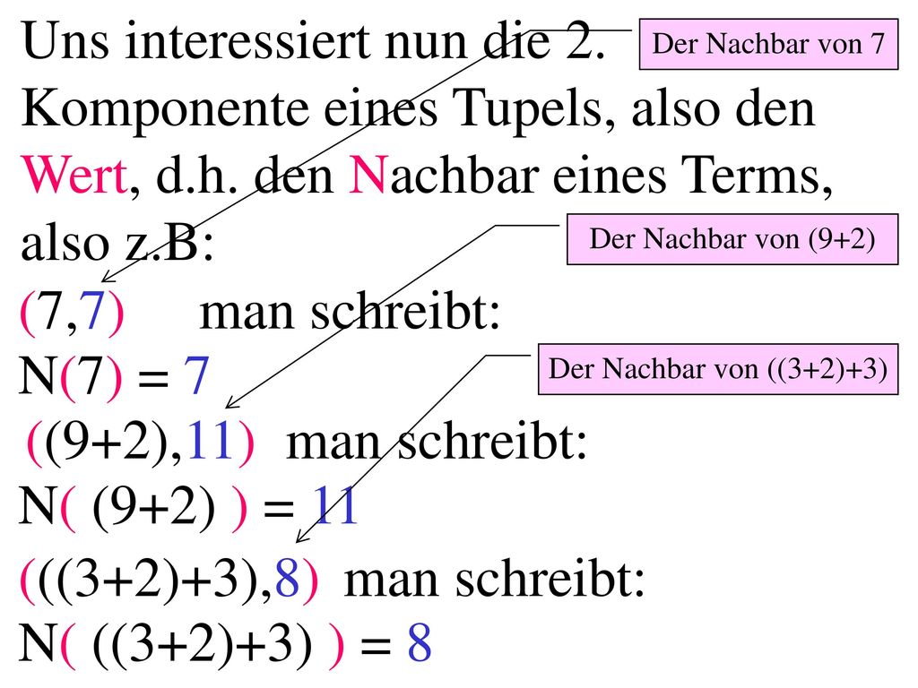 Uns interessiert nun die 2. Komponente eines Tupels, also den Wert, d