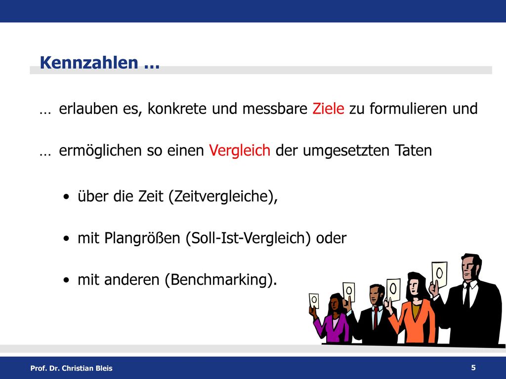 … erlauben es, konkrete und messbare Ziele zu formulieren und