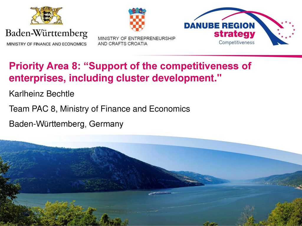 Priority Area 8: Support of the competitiveness of enterprises, including cluster development.