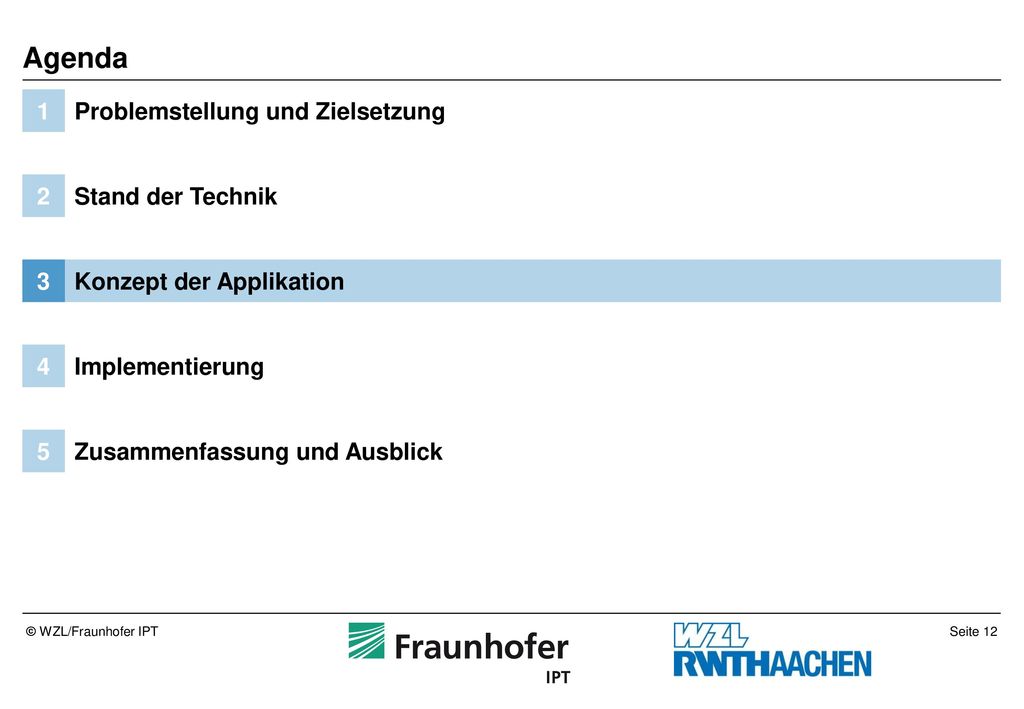 Agenda 1 Problemstellung und Zielsetzung 2 Stand der Technik 3
