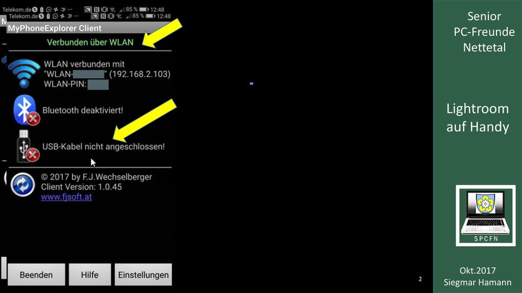 Lightroom auf Handy Okt.2017 Siegmar Hamann Senior PC-Freunde Nettetal