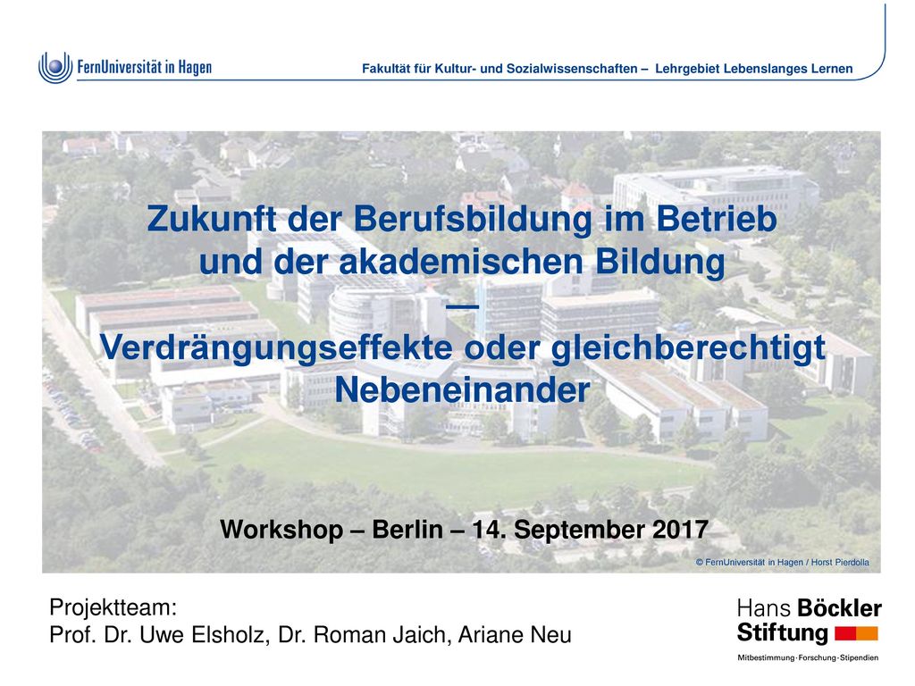 Workshop – Berlin – 14. September 2017