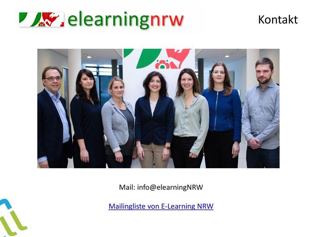 Kontakt Mail: Mailingliste von E-Learning NRW