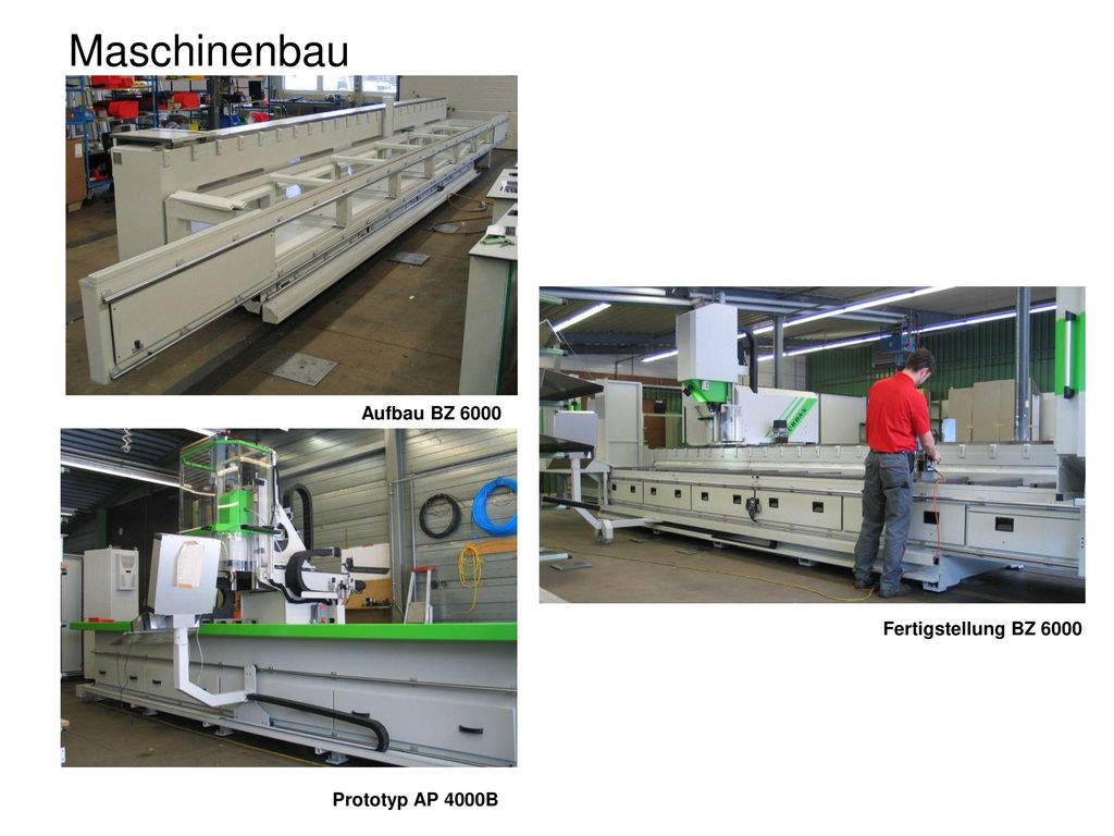 Maschinenbau Aufbau BZ 6000 Fertigstellung BZ 6000 Prototyp AP 4000B
