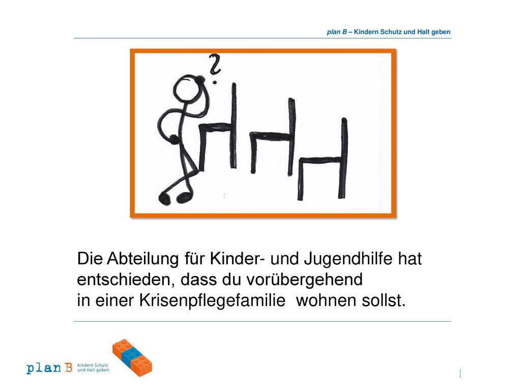 Die Abteilung für Kinder- und Jugendhilfe hat entschieden, dass du vorübergehend