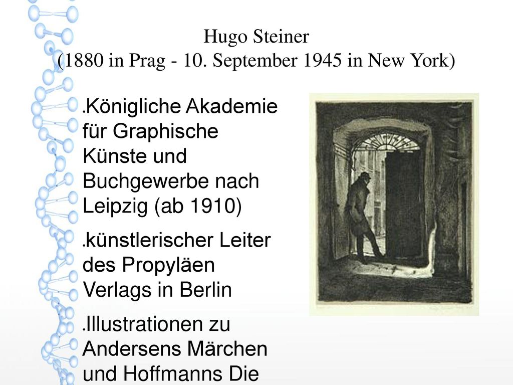 Hugo Steiner (1880 in Prag September 1945 in New York)
