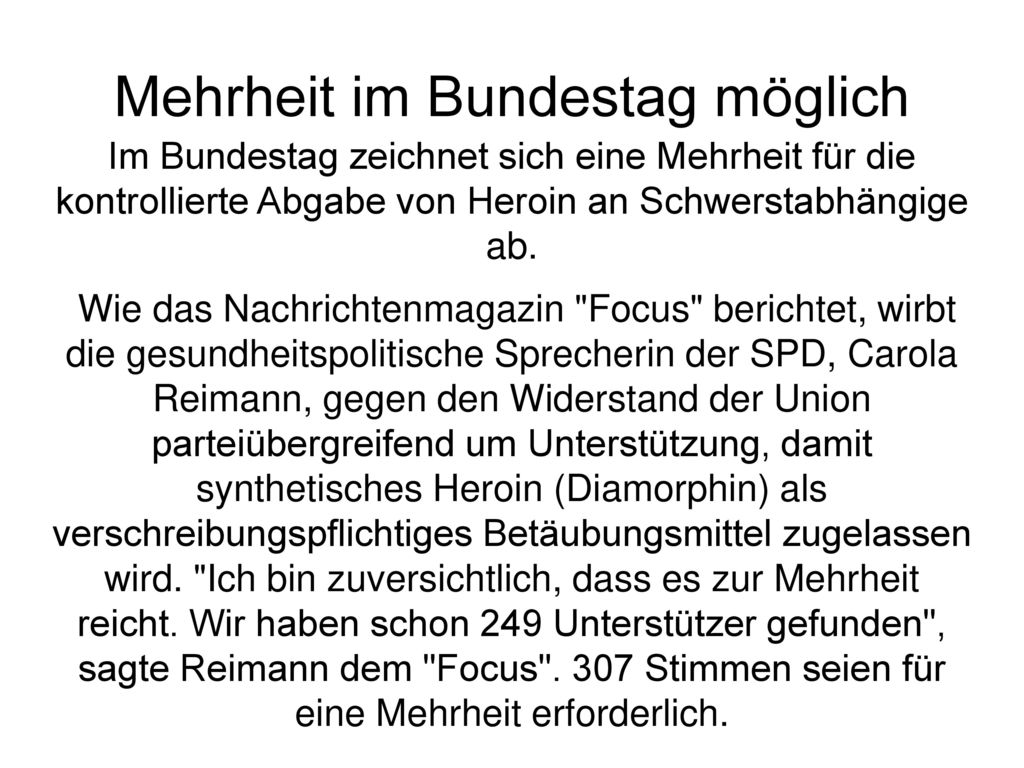 Mehrheit im Bundestag möglich