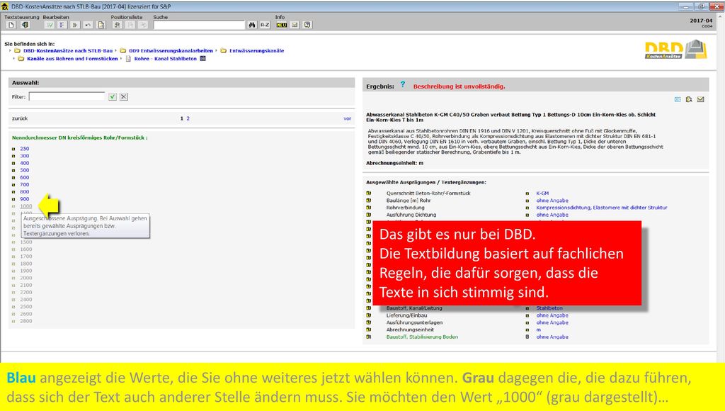 Das gibt es nur bei DBD. Die Textbildung basiert auf fachlichen. Regeln, die dafür sorgen, dass die Texte in sich stimmig sind.