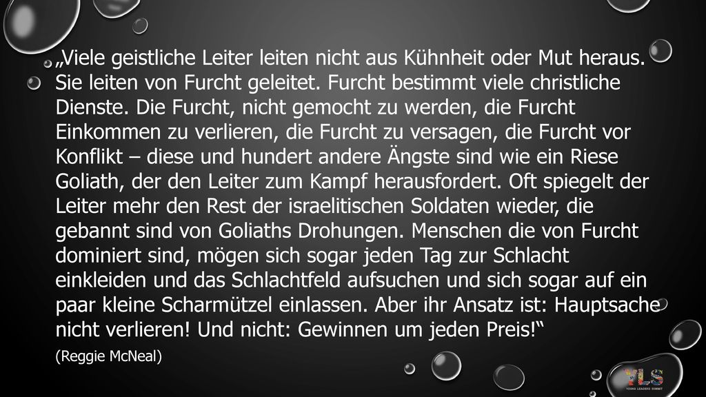 „Viele geistliche Leiter leiten nicht aus Kühnheit oder Mut heraus