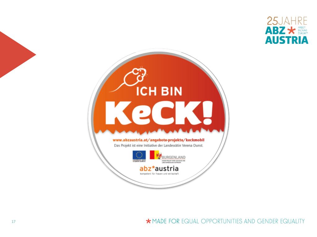 DF: Ziel des Projekts: Frauen sollen KeCK werden, also ihre Kompetenzen erkennen, Chancen nutzen und Know How erweitern.