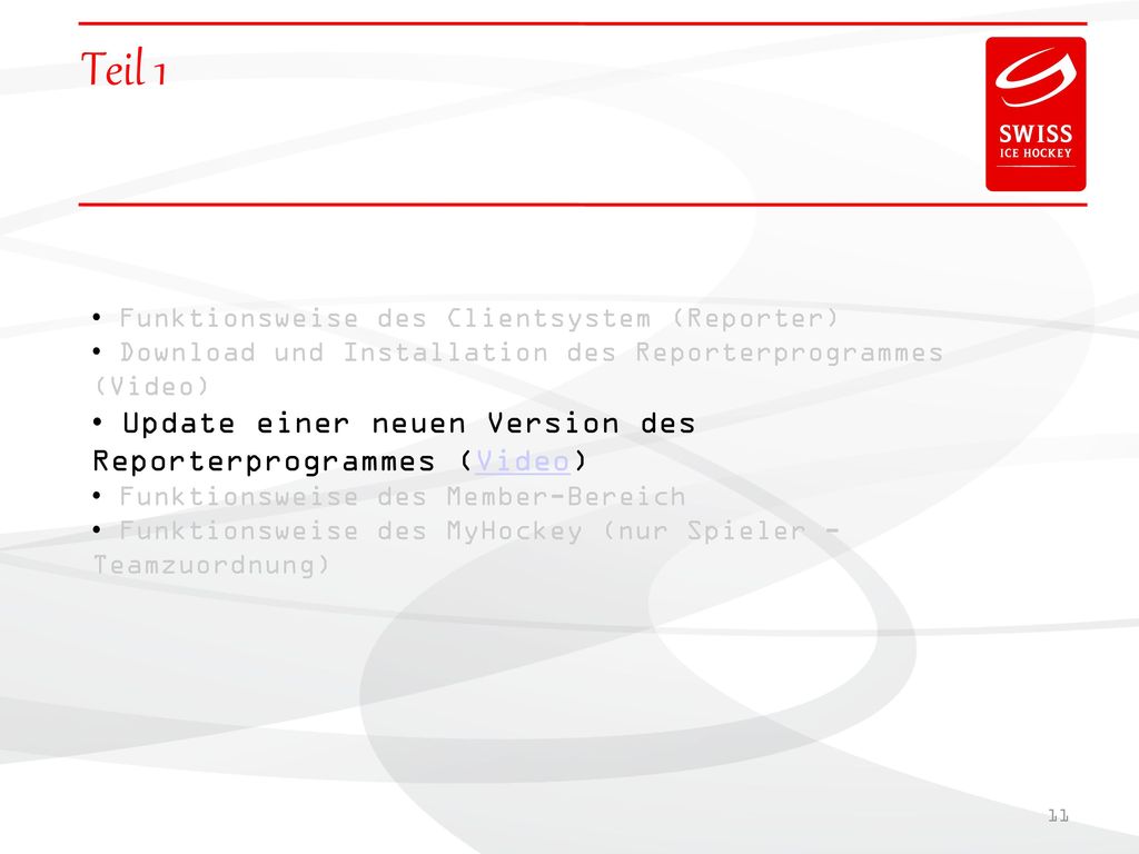Teil 1 Update einer neuen Version des Reporterprogrammes (Video)