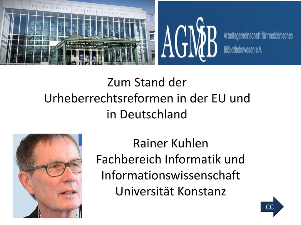 Zum Stand der Urheberrechtsreformen in der EU und in Deutschland