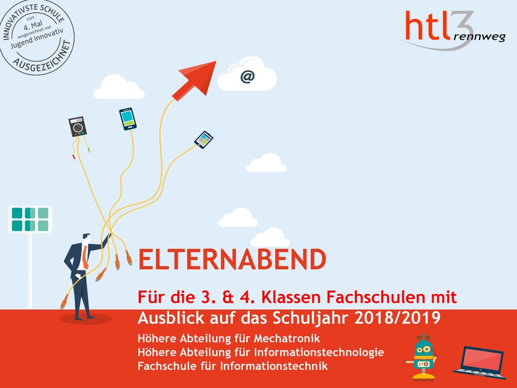ELTERNABEND Für die 3. & 4. Klassen Fachschulen mit Ausblick auf das Schuljahr 2018/2019