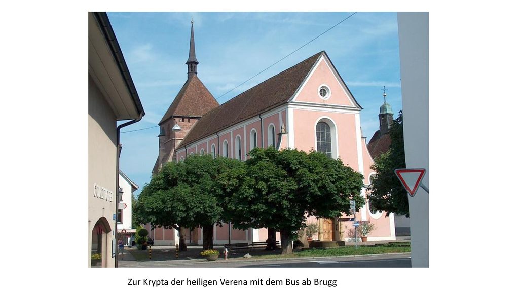 Zur Krypta der heiligen Verena mit dem Bus ab Brugg