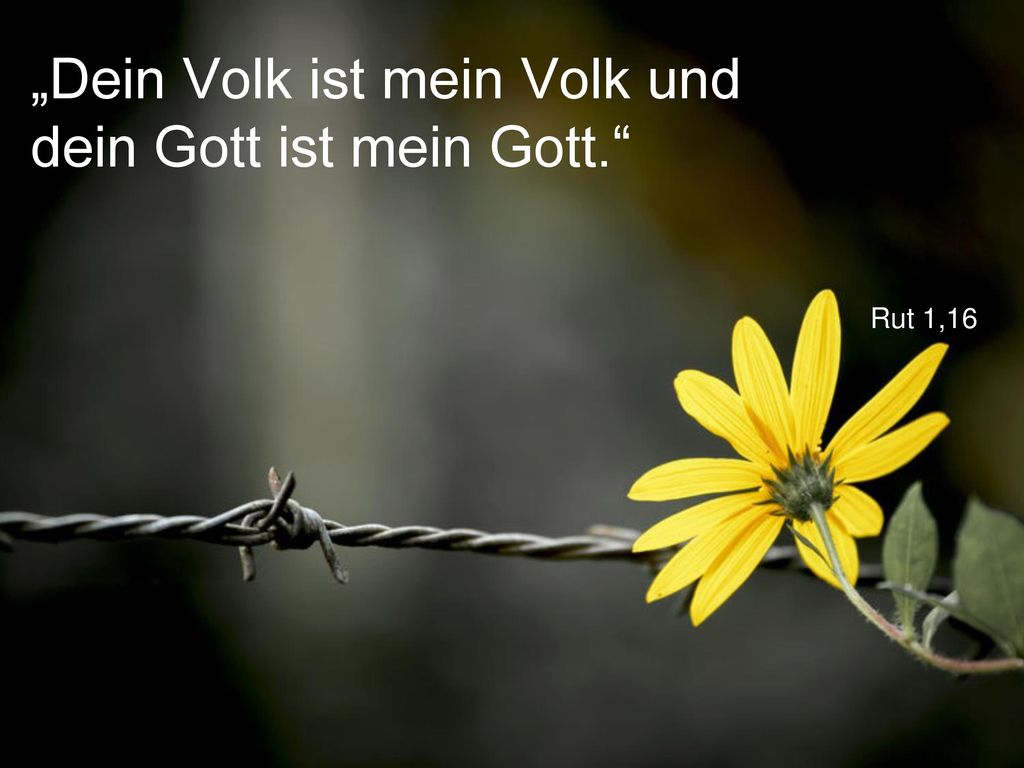 „Dein Volk ist mein Volk und dein Gott ist mein Gott.