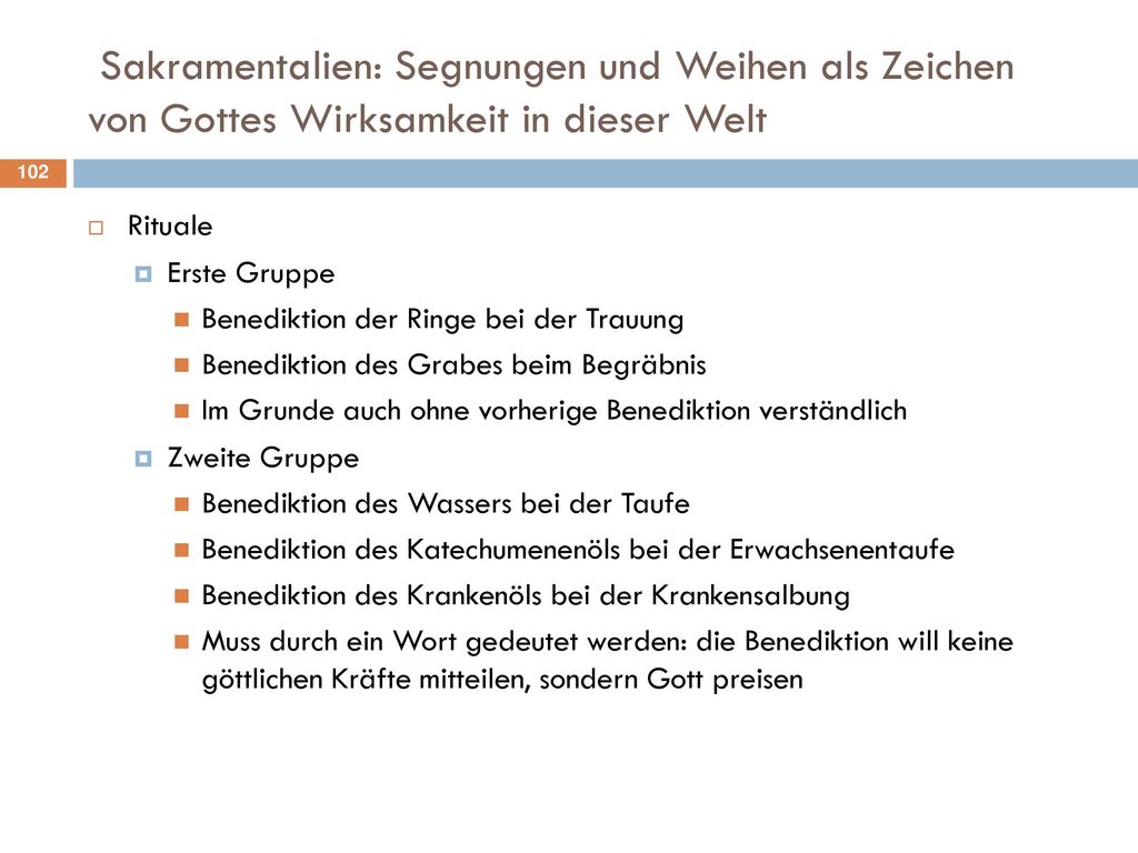 Sakramentalien: Segnungen und Weihen als Zeichen von Gottes Wirksamkeit in dieser Welt