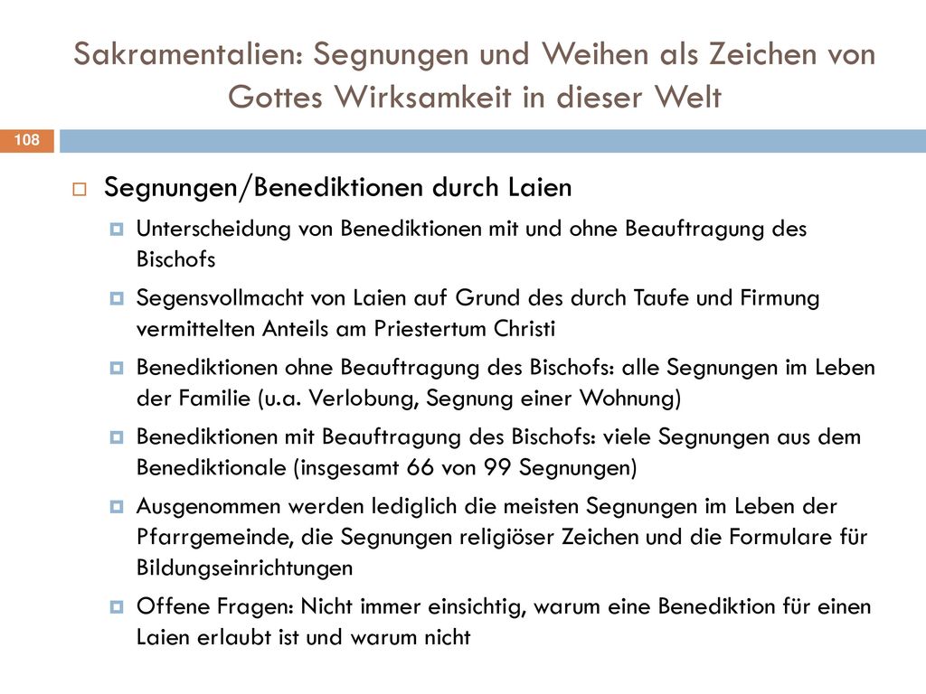 Sakramentalien: Segnungen und Weihen als Zeichen von Gottes Wirksamkeit in dieser Welt