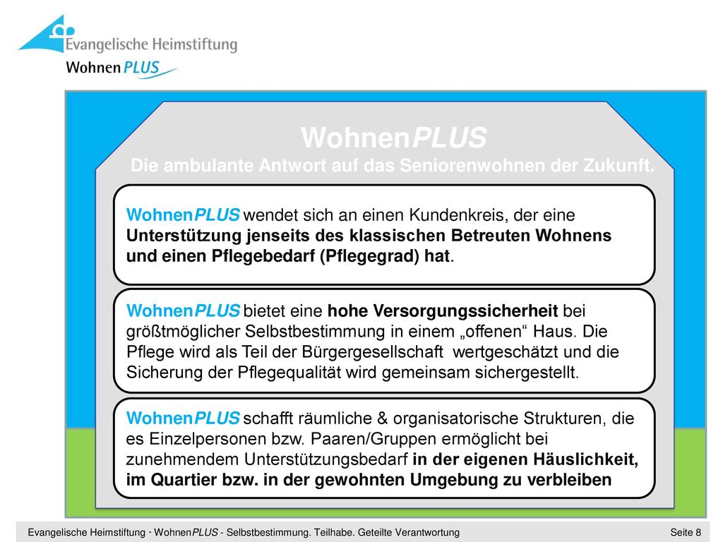 Die ambulante Antwort auf das Seniorenwohnen der Zukunft.