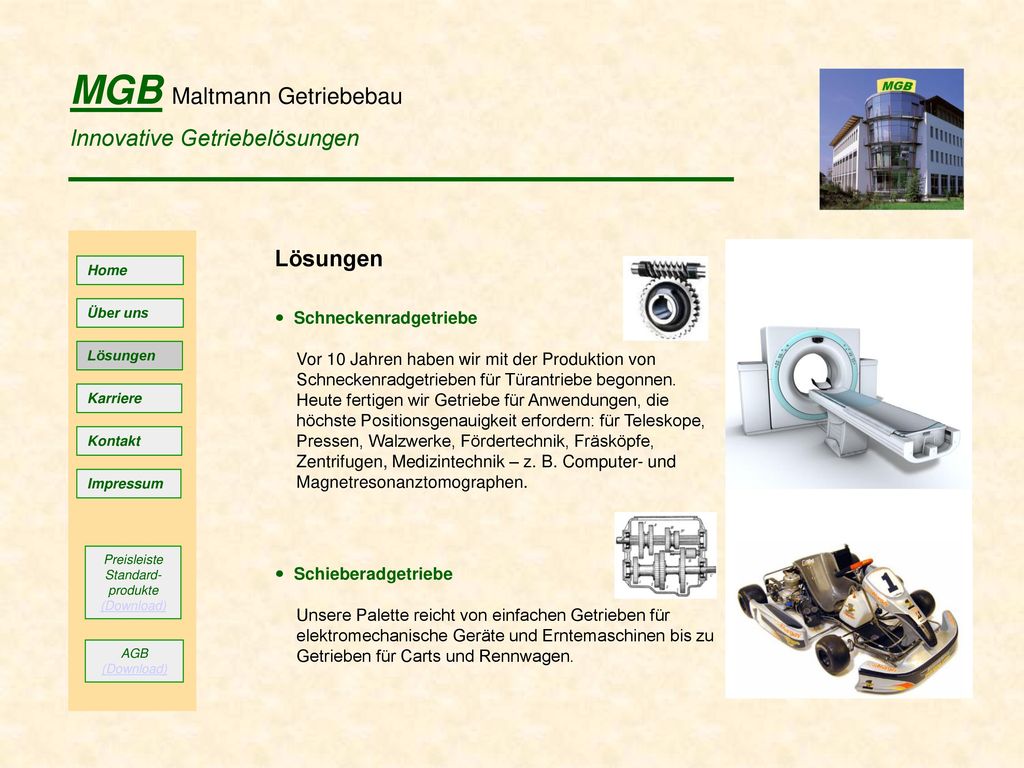 Preisleiste Standard-produkte (Download)
