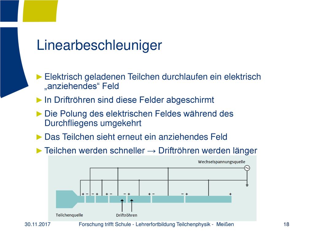 Forschung trifft Schule - Lehrerfortbildung Teilchenphysik - Meißen